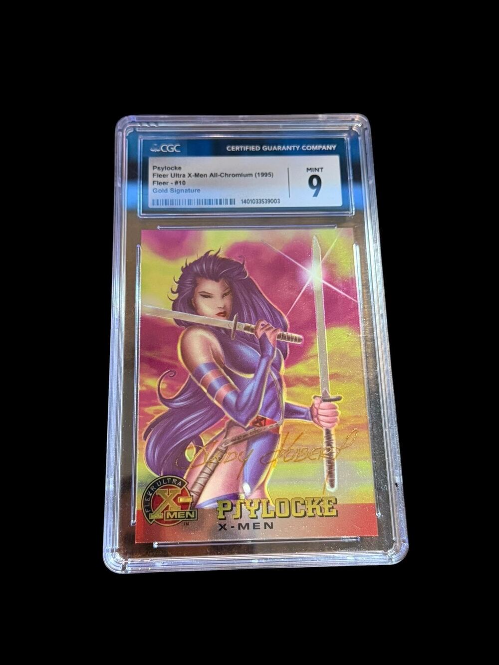 1995 Fleer Ultra X-Men All-Chromium #10 Psylocke CGC MINT 9 Graded Card